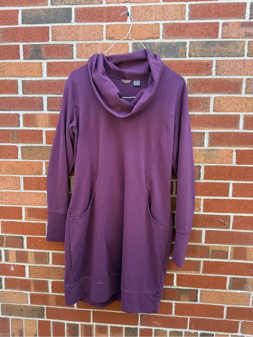 Merrell Purple Cowl Neck Sweatshirt Dress Tunic XL